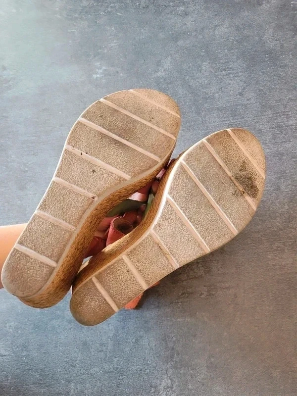 Sandalias con plataforma suela de cuero 39 – photo 5
